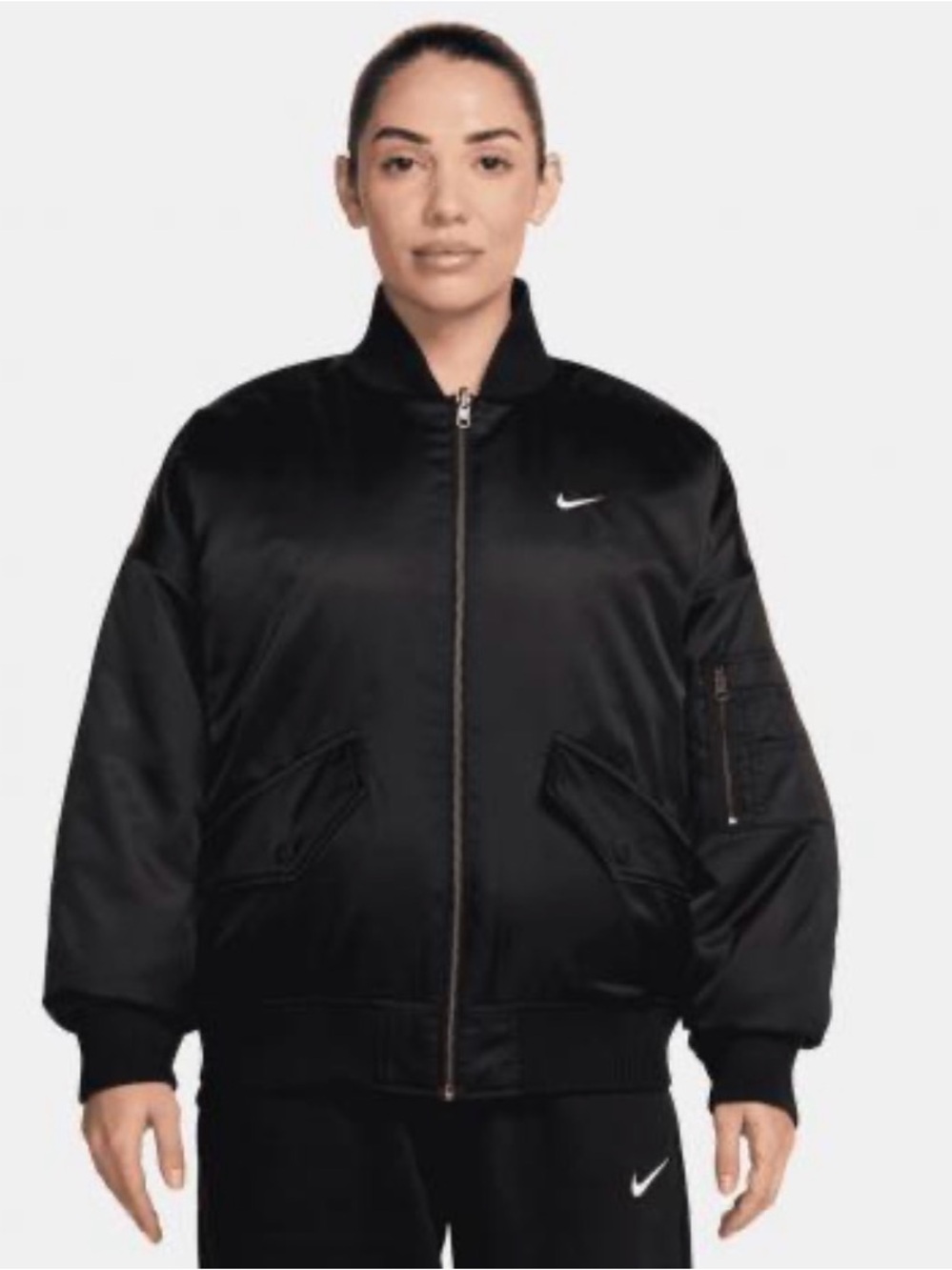 Nike Sportswear Therma-Fit Reversible Bomber Jacket Women’s Small Tall NEW